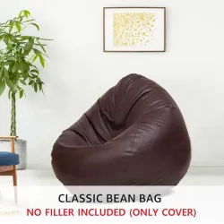 Amazon Brand - Solimo XL Faux Leather Bean Bag