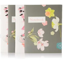 Amazon Brand - Solimo Pocket Diary With Lined Papers (Pack Of 4)