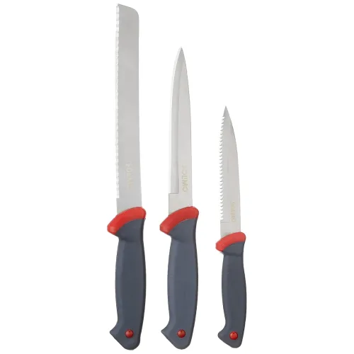 Image of Amazon Brand - Solimo Premium High-Carbon Stainless Steel 3 Piece Knife Set