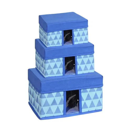 Image of Amazon Brand - Solimo Printed Fabric Rectangular Storage Box