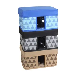 Amazon Brand - Solimo Printed Fabric Rectangular Storage Box