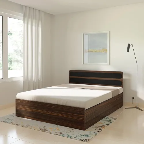 Image of Amazon Brand - Solimo Sopor Engineered Wood Queen Bed with Storage