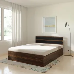 Amazon Brand - Solimo Sopor Engineered Wood Queen Bed with Storage