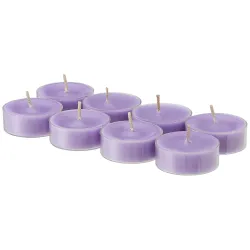 Amazon Brand - Solimo Round Tealight Candles | Smokeless | No Residue | 4 Hours Burn Time