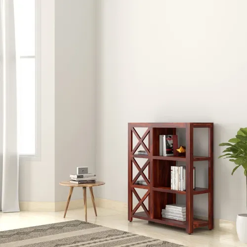 Image of Amazon Brand - Solimo Salford Solid Sheesham Wood Bookshelf