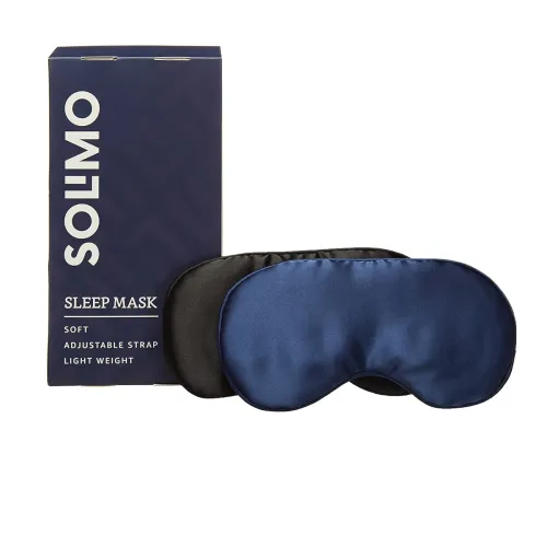 Image of Amazon Brand - Solimo Sleep Mask, Ultra Smooth.