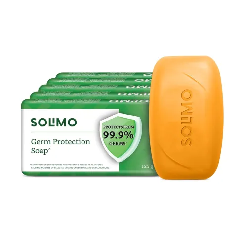 Image of Amazon Brand - Solimo Soap, 125gm (Pack of 5)
