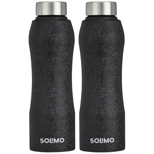 Image of Amazon Brand - Solimo Stainless Steel Fridge Water Bottle