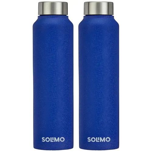 Image of Amazon Brand - Solimo Stainless Steel Fridge Water Bottle