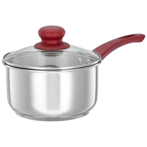 Image of Amazon Brand - Solimo Stainless Steel Heavy Bottom Sauce Pan