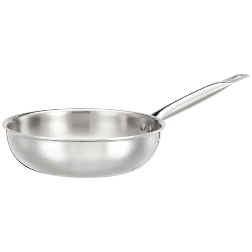 Image of Amazon Brand - Solimo Stainless Steel Triply Frying Pan