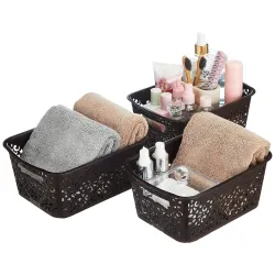 Amazon Brand - Solimo Storage Basket (Set Of 3)