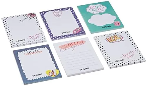 Image of Amazon Brand - Solimo To Do List Notepads 4 x 5.25 Set of 6