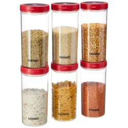Amazon Brand - Solimo Twist & Lock Plastic Storage Container Set