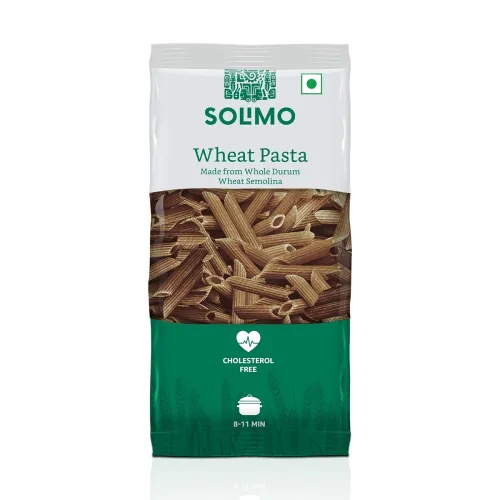 Image of Amazon Brand - Solimo Whole Durum Wheat Penne Pasta, 500 g