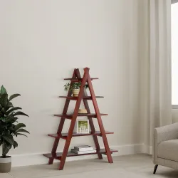 Amazon Brand Solimo Wichin Solid Sheesham Wood Bookshelf 5 Shelves