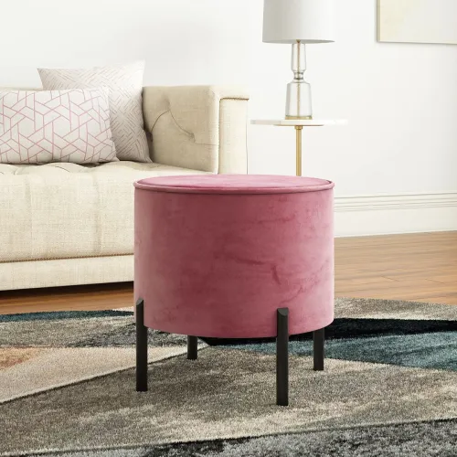 Image of Amazon Brand - Stone & Beam Heber Ottoman Pouff (Purple)