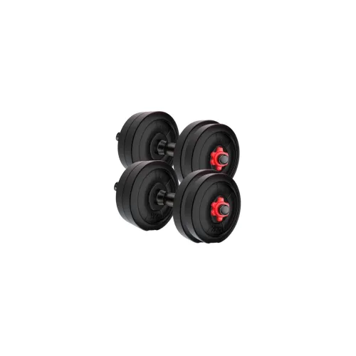 Image of Amazon Brand - Symactive Pvc 20 Kg Adjustable Dumbbells