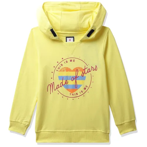 Image of Amazon Brand - Symbol Cotton Blend Girls Hooded Sweatshirt