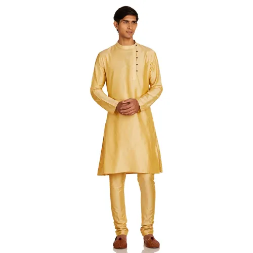 Image of Amazon Brand - Symbol Men Festive Long Kurta & Pyjama Set (2pcs)
