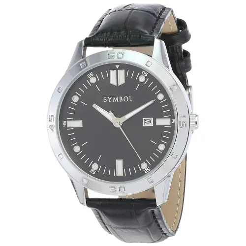 Image of Amazon Brand - Symbol Men's Leather Analog Watch