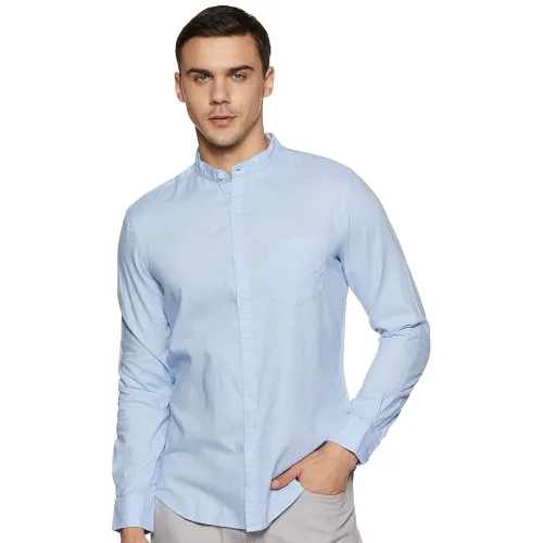 Image of Amazon Brand - Symbol Men's Solid Cotton Shirt