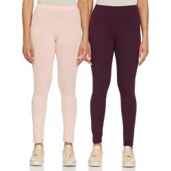 Amazon Brand - Symbol Womens Straight Leggings Po2