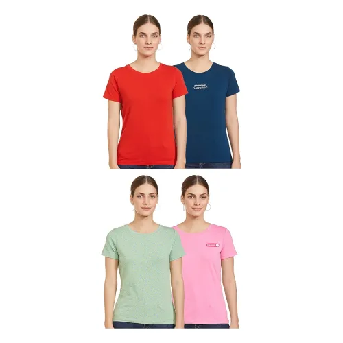 Image of Amazon Brand - Symbol Women's Regular Fit T-Shirt Pack of 4