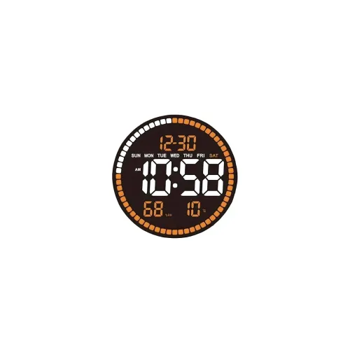 Image of Amazon Brand - Umi 10\' Plastic Digital Wall Clock with Remote Control & Alarm for Home Décor Office