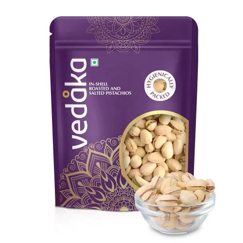 Image of Amazon Brand - Vedaka Roasted and Salted California Pistachios | 500 g