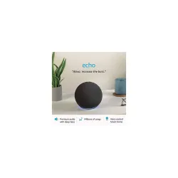 Amazon Echo (4th Gen) | Premium sound powered by Dolby and Alexa (Black)