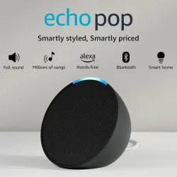 Amazon Echo Pop Smart speaker with Alexa and Bluetooth Black