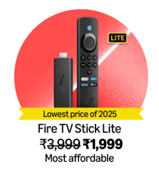 Amazon Fire TV Stick Lite @ ₹1999 on Amazon Prime Day Sale