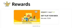 Amazon Fresh Reward: ₹250 Cashback on Minimum Order Value of ₹2399
