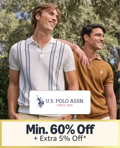 Image of Amazon Great Indian Festival : U.S. Polo Clothing @ Min 60% Off + Extra 5% Off