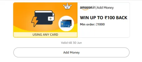 Image of amazon offer: upto 100 Cashback on amazon pay balance