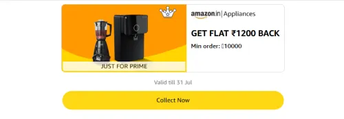 Image of Amazon Offer: ₹1200 Cashback on Kitchen Appliances