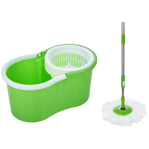 Image of Amazon Presto! Spin Mop with Plastic Wringer and Bucket Set