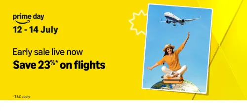 Image of Amazon Prime Day Sale: Save 23% on Flight Tickets