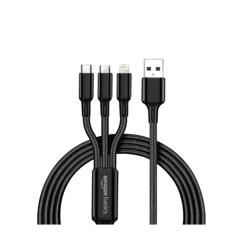 Image of AmazonBasics 3-in-1 15W Fast-Charging Cable