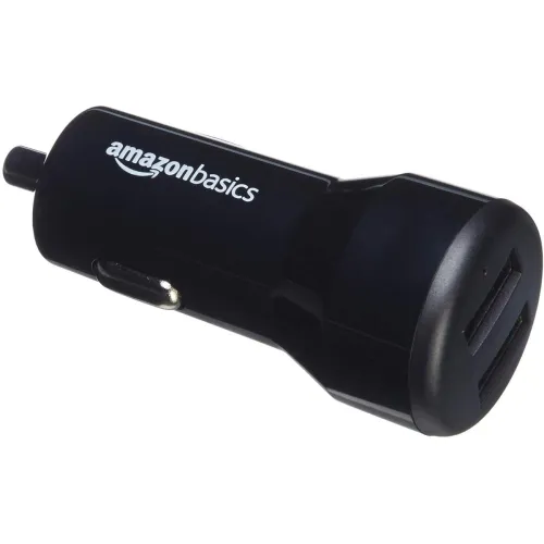 Image of AmazonBasics 4.8 Amp/24W Dual USB Car Charger
