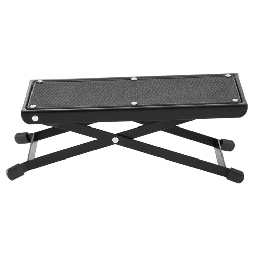 Image of Amazon Basics Adjustable Guitar Foot Stool – Black