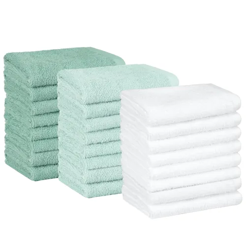 Image of AmazonBasics Cotton Washcloth / Face Towel - 448 GSM - Pack of 24