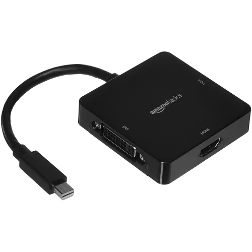 Image of AmazonBasics Mini DisplayPort to HDMI/DVI/VGA Adapter