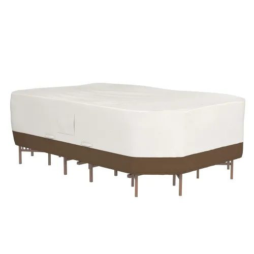 Image of AmazonBasics Rectangular/Oval Table and Chair Set Patio Cover - Large