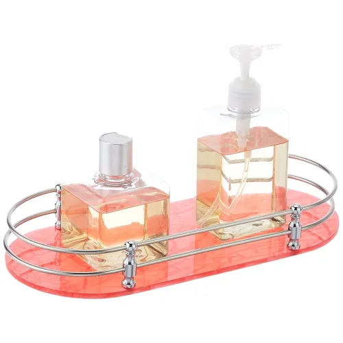 Image of Amazon Brand - Solimo Premium Acrylic Glass Wall-Mount Corner Shelf