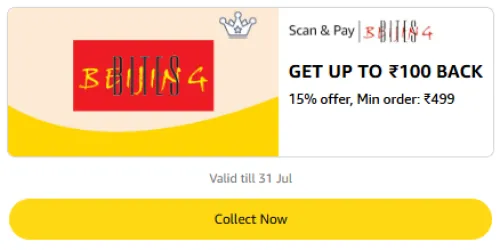 Image of Amazon Offer: 15% Cashback up to ₹100 on Beijing Bites Payment