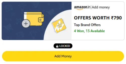 Image of Amazon Offer: Daily Scratch Card on Add Money Transactions