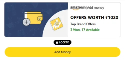 Image of Amazon Offer : Scratch Card on Add Money Transactions via Amazon Pay