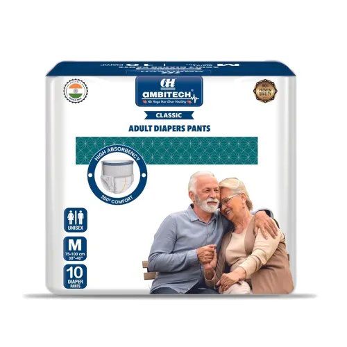 Image of AmbiTech Adult Diaper |M Size|Pack Of 1 | 10 Unit